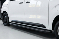 Citroen Jumpy/Dispatch 2017- гг. Боковые пороги Bosphorus Black (2 шт., алюминий) фото 1