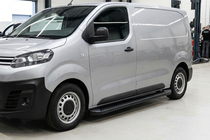Citroen Jumpy/Dispatch 2017- гг. Боковые Подножки Allmond Black (2 шт., Алюминий) фото 5