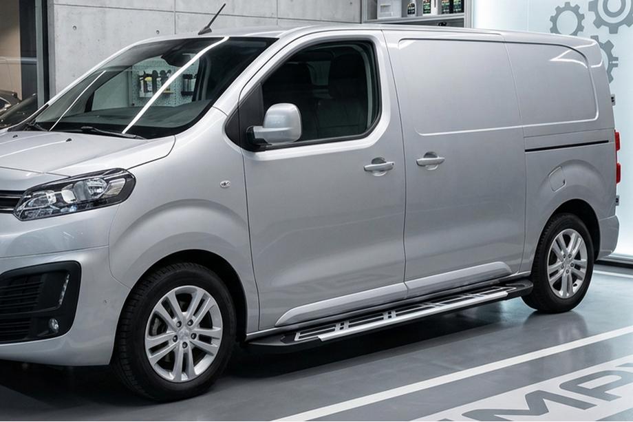 Citroen Jumpy/Dispatch 2017- гг. Боковые Подножки Sunrise (2 шт., Алюминий) Image
