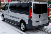 Opel Vivaro 2001–2015 гг. Боковые Подножки Allmond Grey (2 шт., Алюминий) Длинная База фото 6
