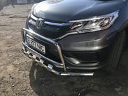 Honda CRV 2012-2016 гг. Передняя Защита WT003-ST-V2 (Нержавейка) фото 4
