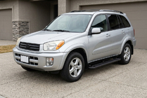 Toyota Rav 4 2001-2005 гг. Боковые Подножки Allmond Black (2 шт., Алюминий) фото 1