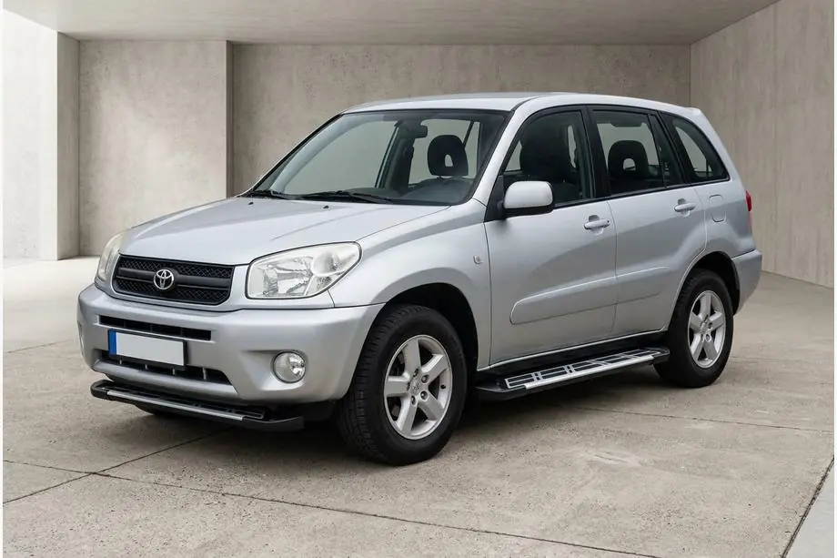 Toyota Rav 4 2001-2005 гг. Боковые Подножки Sunrise (2 шт., Алюминий) Image