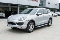 Porsche Cayenne 2010-2017 гг. Боковые Подножки Allmond Grey (2 шт., Алюминий) фото 1