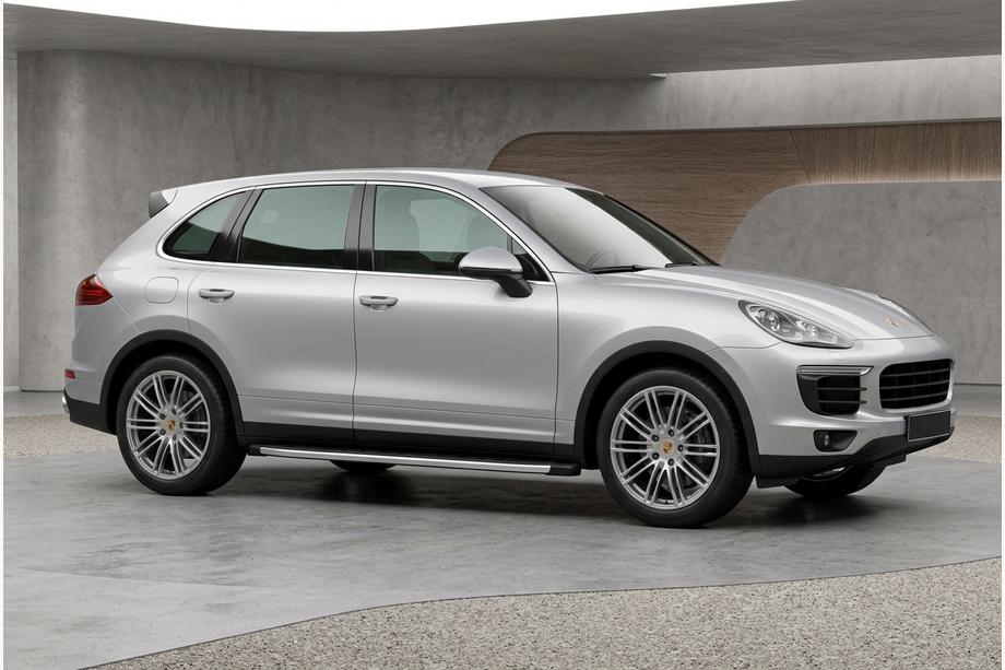 Porsche Cayenne 2010-2017 гг. Боковые пороги Fullmond (2 шт., алюминий) Image