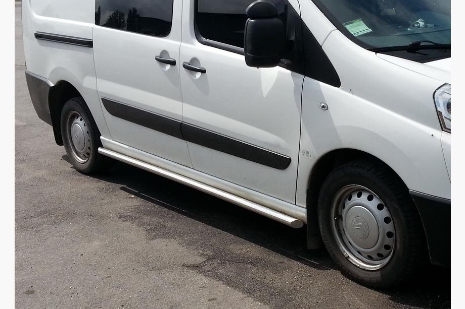 Peugeot Expert 2007-2016 гг. Боковые трубы (2 шт., нержавейка) Image