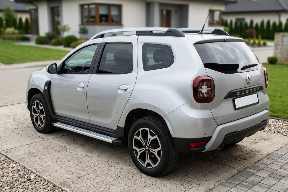 Renault Duster 2018-2024 гг. Боковые Подножки Maya V2 (2 шт., Алюминий) Image