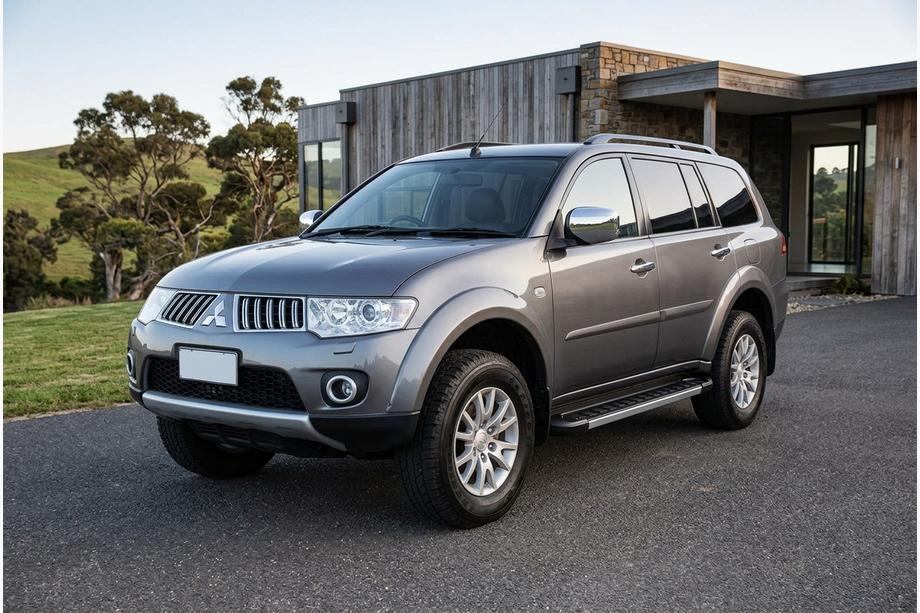 Mitsubishi Pajero Sport 2008-2015 гг. Боковые пороги RedLine V1 (2 шт., алюминий) Image