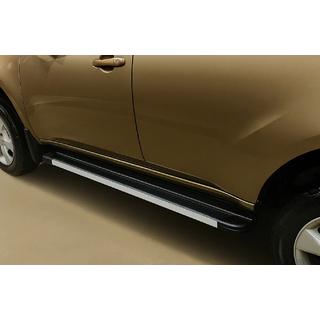 Боковые Подножки Maya V1 (2 шт., Алюминий) Mitsubishi Pajero Sport 2008-2015 гг. фото 3