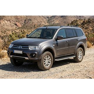 Боковые Подножки Tayga (2 шт., Алюминий) Mitsubishi Pajero Sport 2008-2015 гг. фото 1