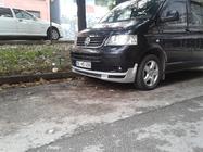 Volkswagen T5 Transporter 2003-2010 гг. Передняя нижняя губа ABT с усами (под покраску) фото 6