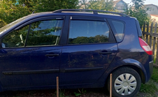 Renault Scenic/Grand 2003-2009 гг. Черные Рейлинги (2 шт) Длинная База (Grande) фото 8