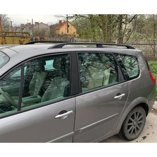 Черные Рейлинги (2 шт) Renault Scenic/Grand 2003-2009 гг. фото 4