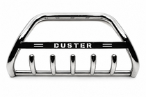 Dacia Duster 2018-2024 гг. Передняя защита с надписью WT004 (нержавейка) фото 2