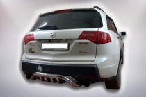 Acura MDX 2007-2013 гг. Задняя защита B1-47 (нержавейка) фото 4