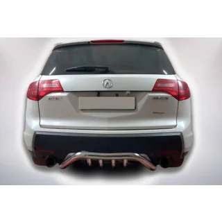 Задняя защита B1-47 (нержавейка) Acura MDX 2007-2013 гг. фото 2