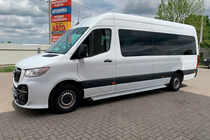 Mercedes Sprinter W907/W910 2018- гг. Боковые Подножки Maya V2 (2 шт., Алюминий) фото 1