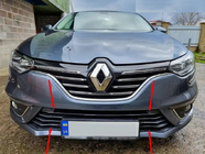 Renault Megane IV 2016-2025 гг. Накладки на бампер из нержавеющей стали 2016-2021 (7 шт.) фото 1