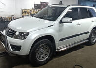 Suzuki Grand Vitara 2005-2017 гг. Боковые Подножки Premium (2 шт, Нержавейка) фото 3