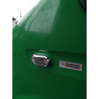 Решетка на боковой повторитель Овал (2 шт, ABS) Opel Movano 2004-2010 гг. фото 1