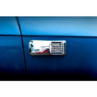 Хромированные Накладки на Боковые Повторители Прямоугольные (2 шт, ABS) Audi A3 2003-2012 гг. фото 2