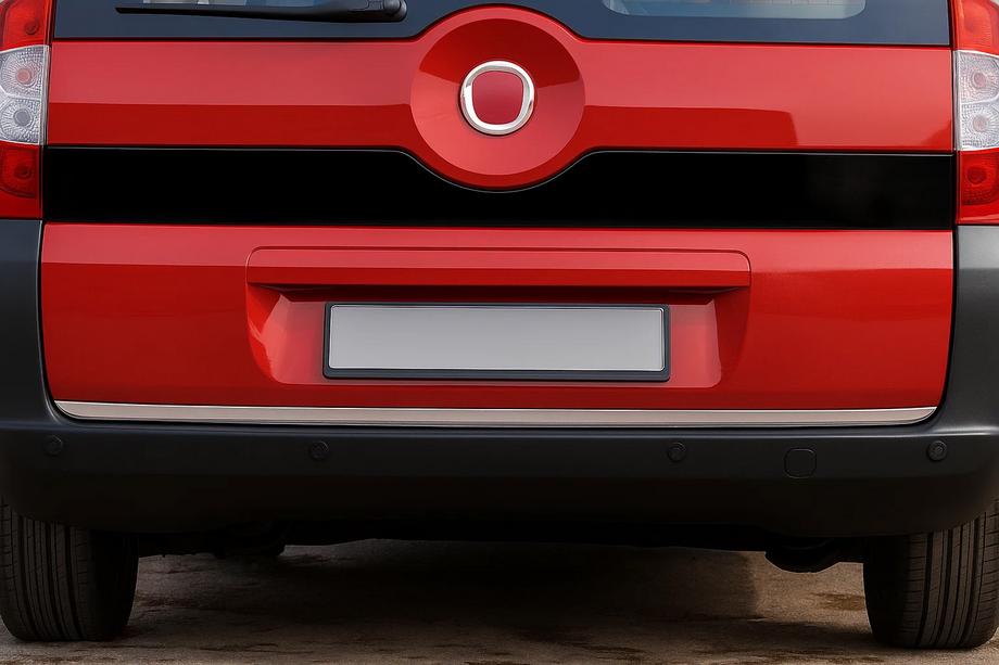 Citroen Nemo 2007-2017 гг. Накладка нижней кромки крышки багажника (нержавейка) Image