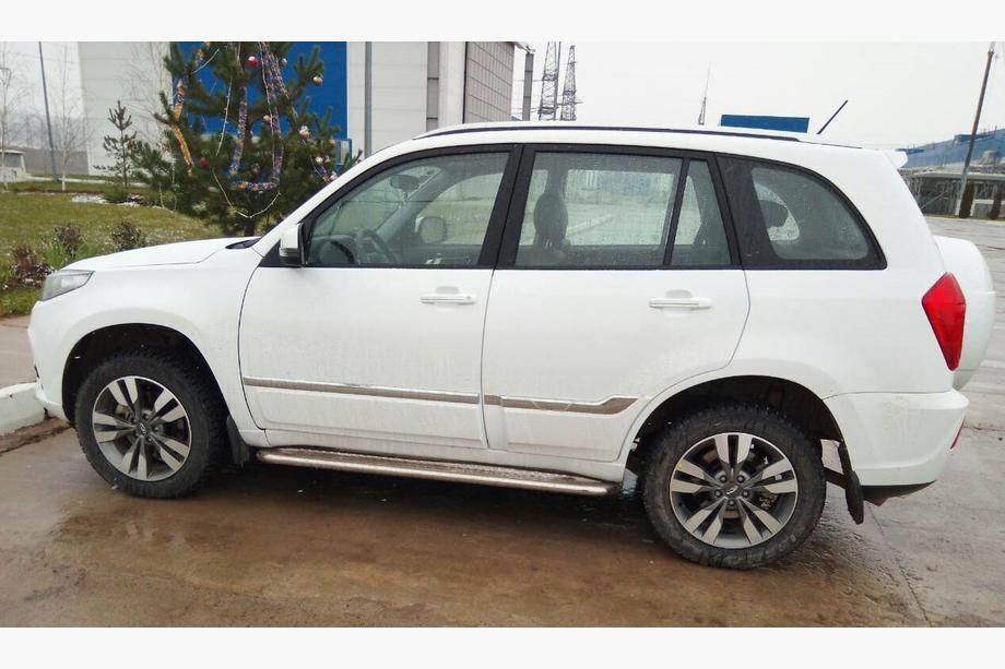 Chery Tiggo 3 2005- гг. Боковые Подножки Premium (2 шт., Нержавейка) Ø60 Фото 3