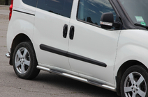 Opel Combo 2012-2018 гг. Боковые трубы (2 шт., нержавейка) 60 мм, короткая база фото 1
