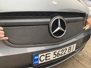 Mercedes Vito W639 2004-2014 гг. Зимняя накладка на решетку радиатора V1 (2010-2015) Матовый фото 3