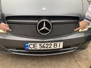 Mercedes Vito W639 2004-2014 гг. Зимняя накладка на решетку радиатора V1 (2010-2015) Матовый фото 4