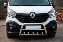 Fiat Talento 2016- гг. Кенгурятник WT003-4 (нержавейка) С надписью фото 2