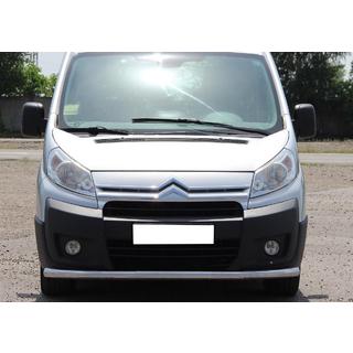 Передняя защита ST008 (нержавейка) Citroen Jumpy 2007–2017 гг. фото 1