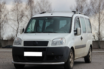 Fiat Doblo I 2001-2005 гг. Передняя защита ST008 (нержавейка) фото 1