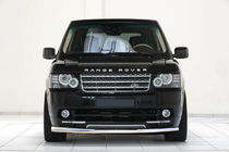 Range Rover III L322 2002-2012 гг. Передняя защита ST008 (нержавейка) фото 1