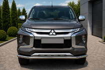 Mitsubishi L200 2015-2024 гг. Передняя защита ST008 (нержавейка) фото 3