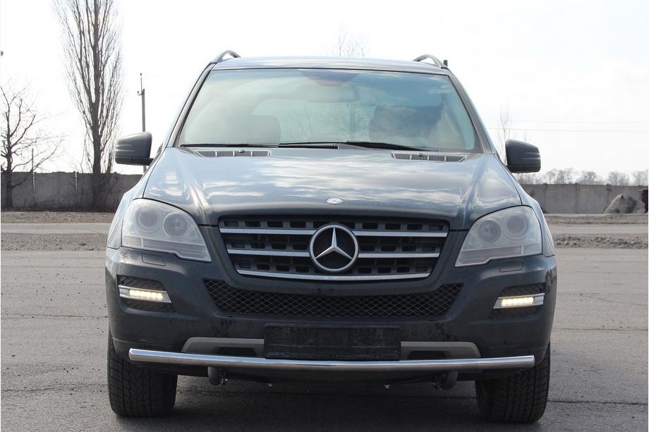 Mercedes ML W164 2005-2011 гг. Передняя защита ST008 (нержавейка) Фото 1
