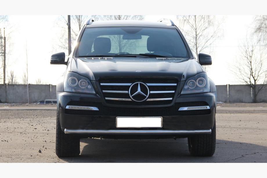 Mercedes GL class X164 2006-2012 гг. Передняя защита ST008 (нержавейка) Image