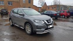 Nissan X-trail T32/Rogue 2014-2021 гг. Передняя защита ST008 (нержавейка) фото 3