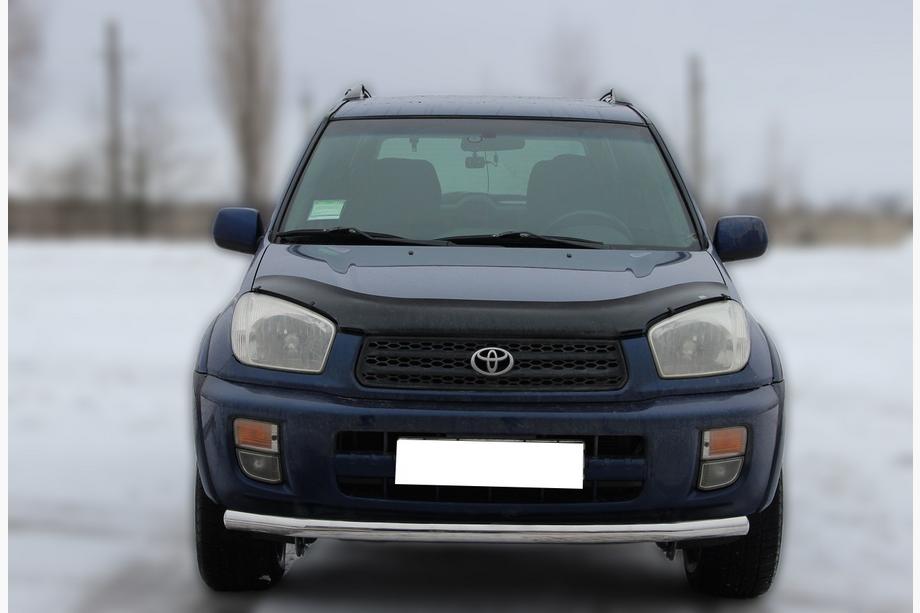 Toyota Rav 4 2001-2005 гг. Передняя защита ST008 (нержавейка) Image