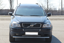 Volvo XC90 2002-2014 гг. Передняя защита ST008 (нержавейка) фото 3