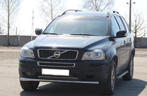 Volvo XC90 2002-2014 гг. Передняя защита ST008 (нержавейка) фото 4