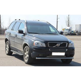 Передняя защита ST008 (нержавейка) Volvo XC90 2002-2014 гг. фото 2