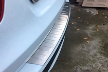 BMW X3 F25 2011-2018 гг. Накладка на задний бампер из нержавеющей стали OmsaLine (матовая, нерж.) фото 3