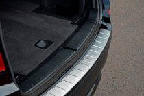 BMW X3 F25 2011-2018 гг. Накладка на задний бампер из нержавеющей стали OmsaLine (матовая, нерж.) фото 9