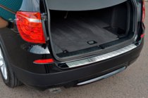 BMW X3 F25 2011-2018 гг. Накладка на задний бампер из нержавеющей стали OmsaLine (матовая, нерж.) фото 2