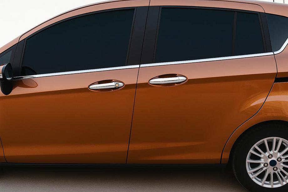 Ford B-Max 2012-2017 гг. Хромированные Накладки на Ручки (4 шт., Нержавейка) Image