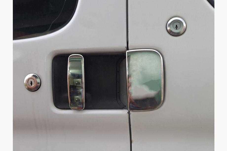 Citroen Berlingo 1996-2008 гг. Хромированные Накладки на Ручки (Нержавейка) Две передние двери, две сдвижные двери Image