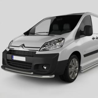 Передняя защита ST014 (нержавейка) Citroen Jumpy 2007–2017 гг. фото 1