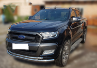 Ford Ranger 2011–2022 гг. Передняя защита ST014 (нержавейка) фото 1