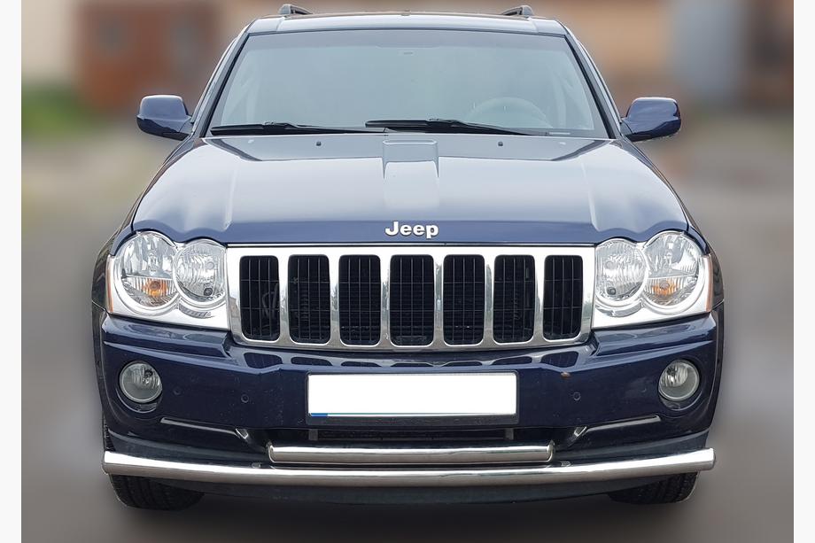 Jeep Grand Cherokee WK 2004-2010 гг. Передняя защита ST014 (нержавейка) Image